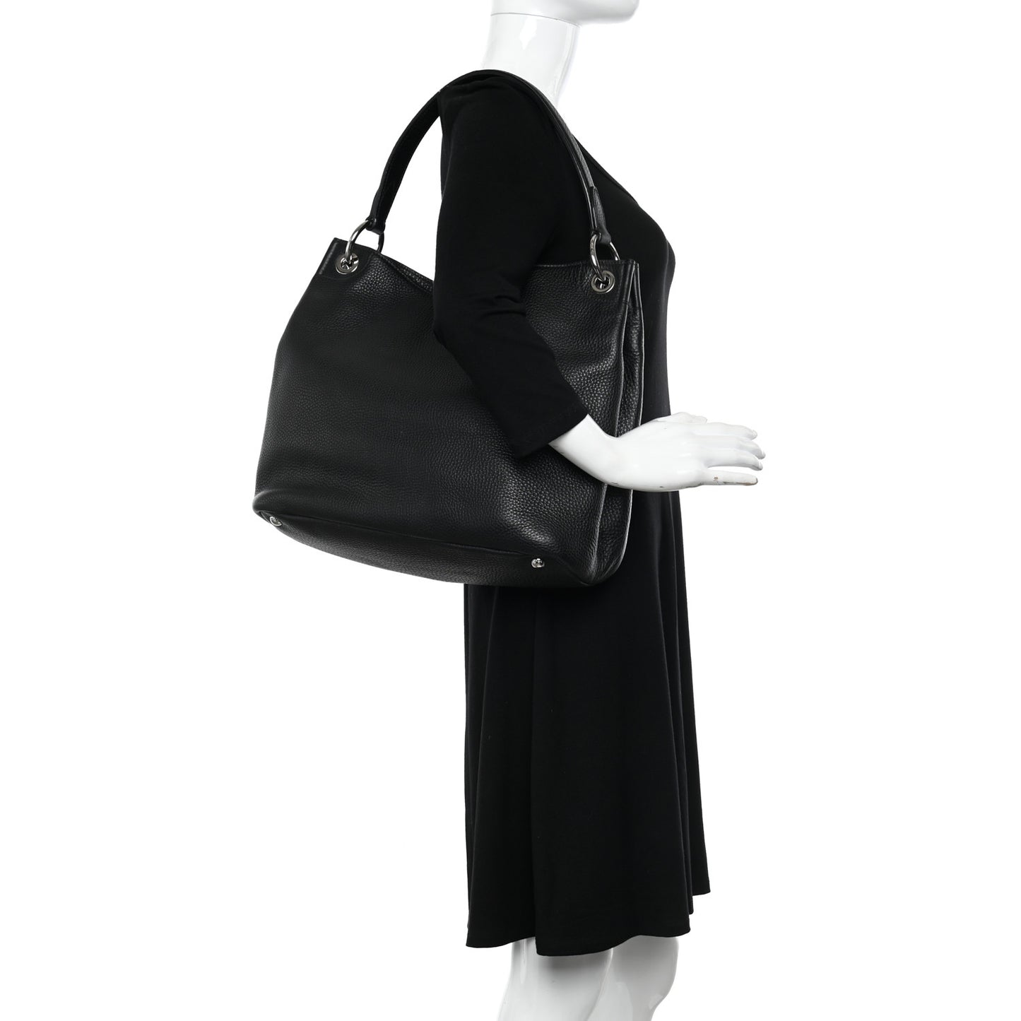 Vitello Daino Hobo Black