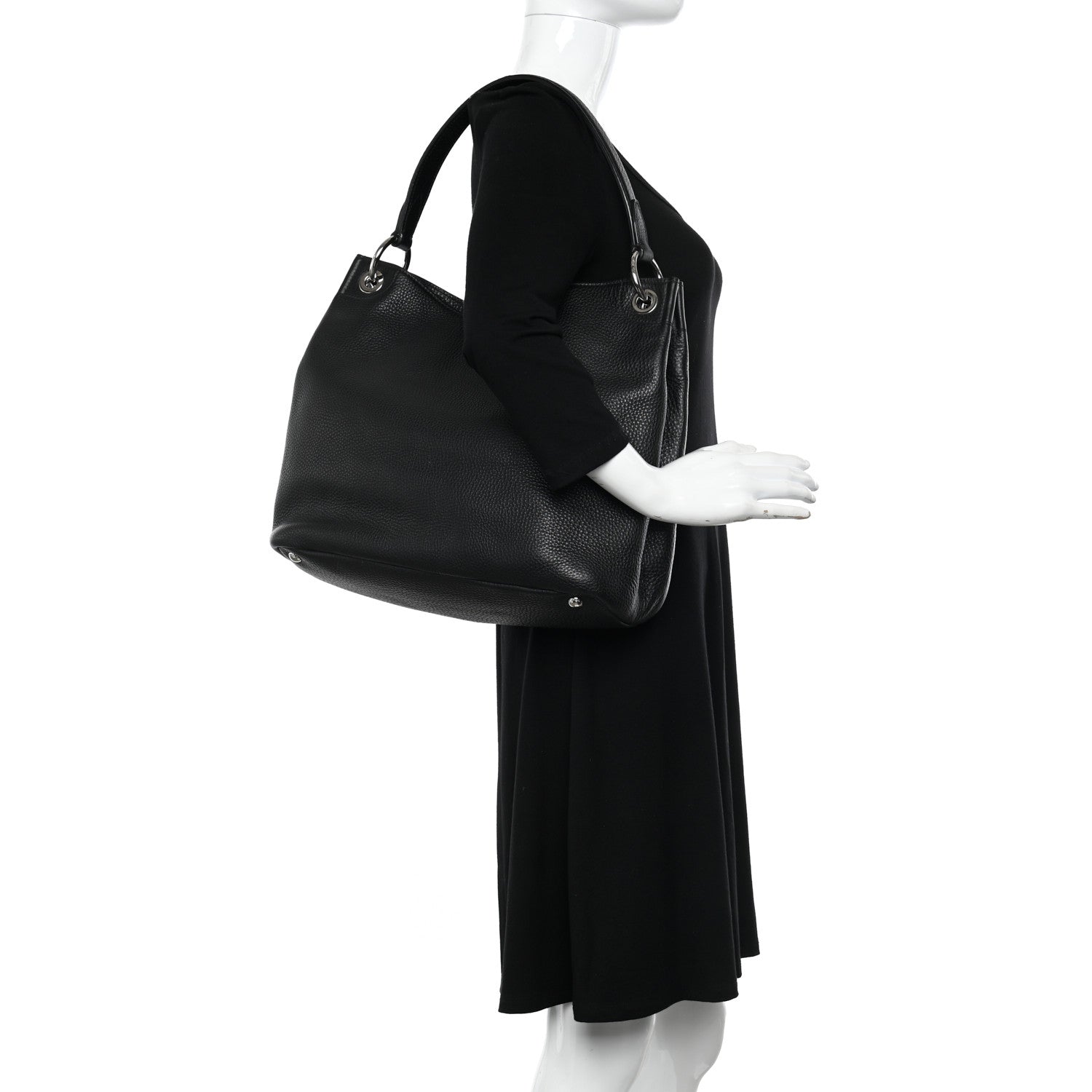 Prada Vitello Daino Hobo Black 2 of 11