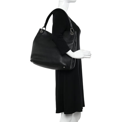 Prada Vitello Daino Hobo Black 2 of 11