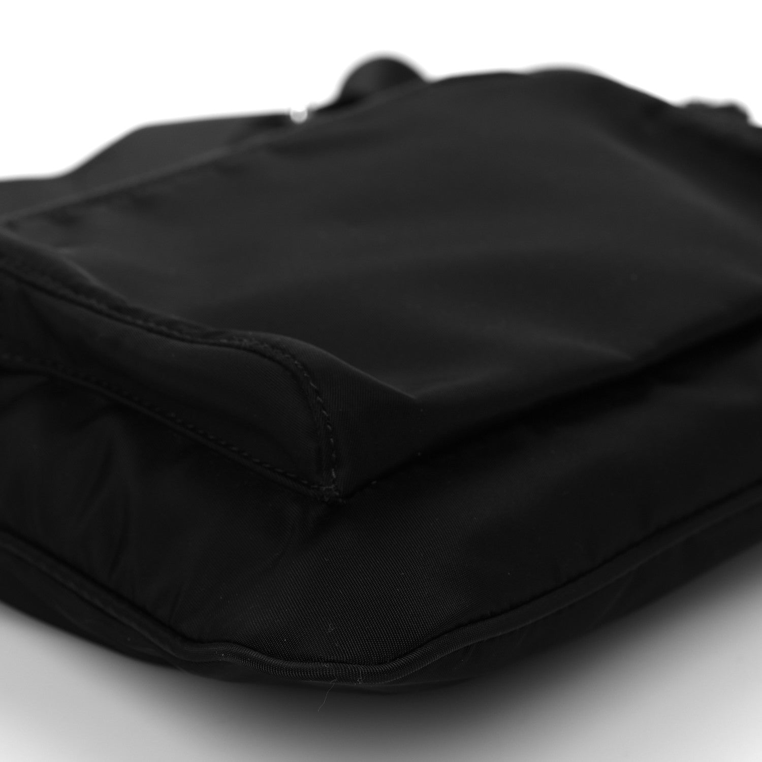 Prada Nylon Saffiano Flat Messenger Bag Black 9 of 10