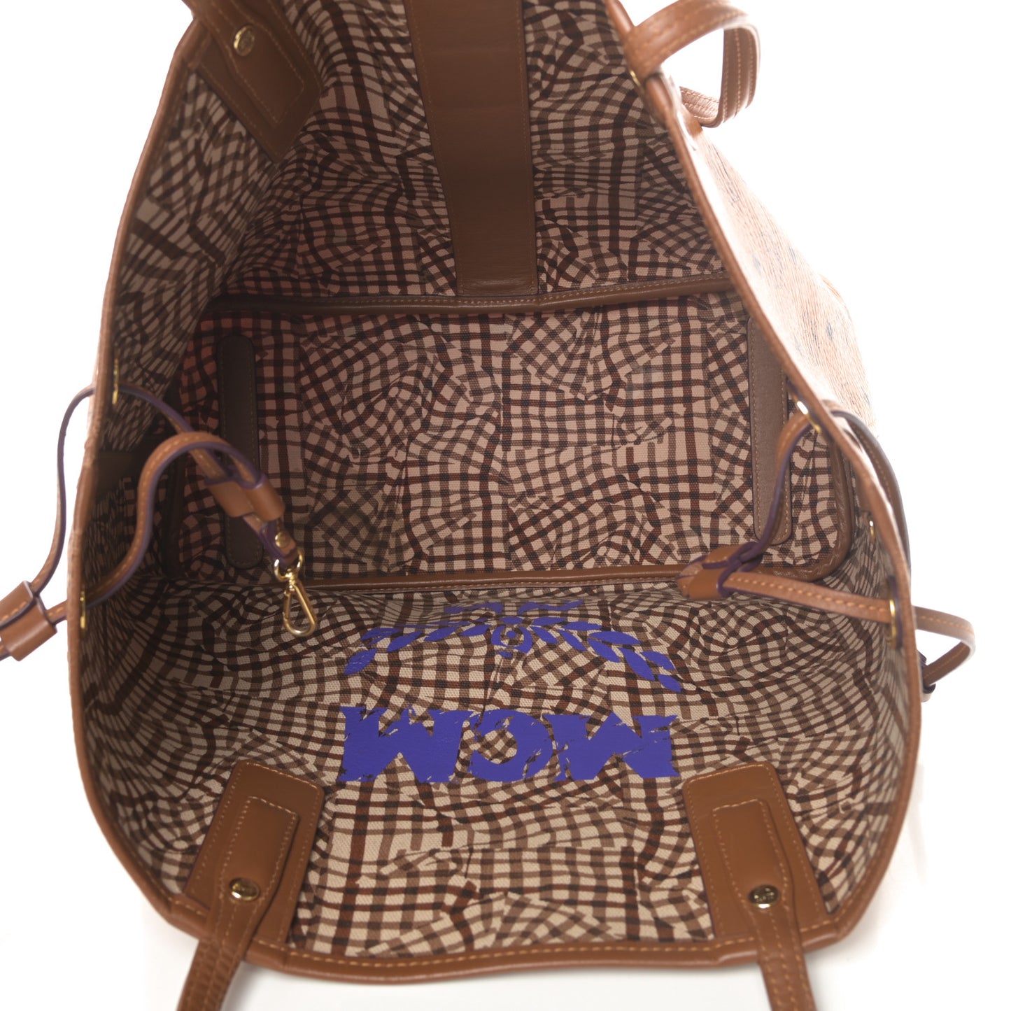 Visetos Medium Liz Reversible Shopper Tote Cognac