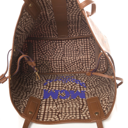 MCM Visetos Medium Liz Reversible Shopper Tote Cognac 9 of 21