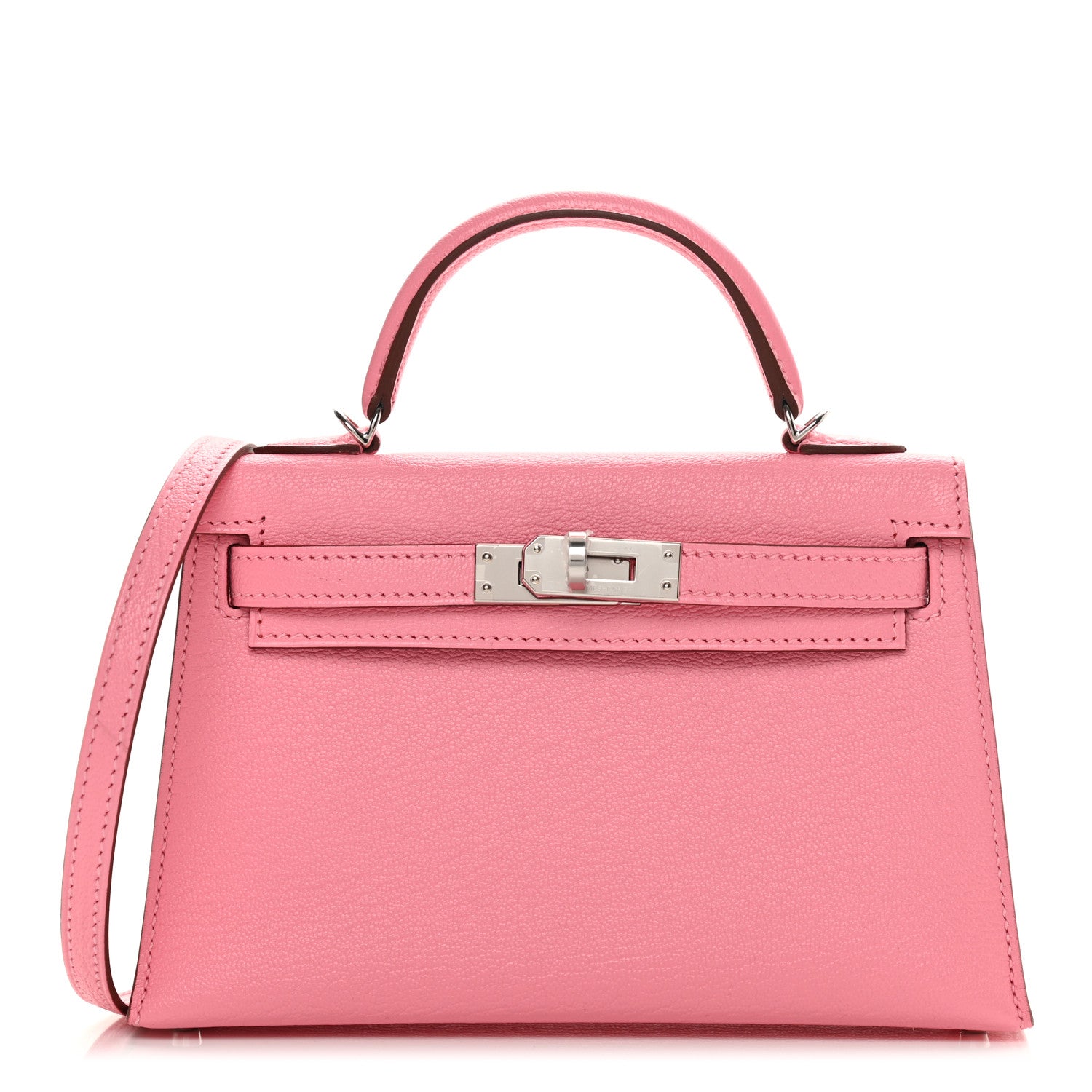 Hermes Chevre Mysore Verso Mini Kelly Sellier 20 Rose Confetti Sanguine 1 of 12