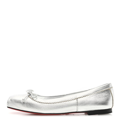 Christian Louboutin Nappa Mamadrague Flats 36 Silver 1 of 7