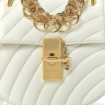 Chloe Calfskin Quilted Mini Drew Bijou Shoulder Bag Natural White 8 of 10