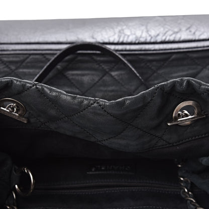 Chanel Iridescent Calfskin Quilted Large VIP Tote Dark Green 8 of 14