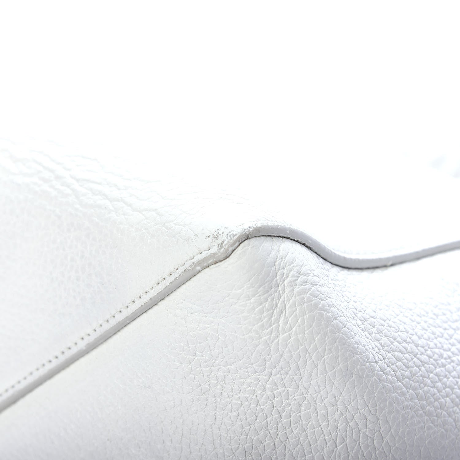Celine Grained Calfskin Small Belt Cabas Phantom Light Grey 8 of 11