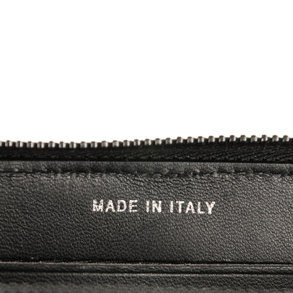 Chanel Lambskin Chevron Quilted Small Zip Around Wallet So Black 7 of 8