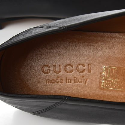 Gucci Lambskin Wolf Embroidered Mens Brixton Horsebit Loafers 11 Black 6 of 12