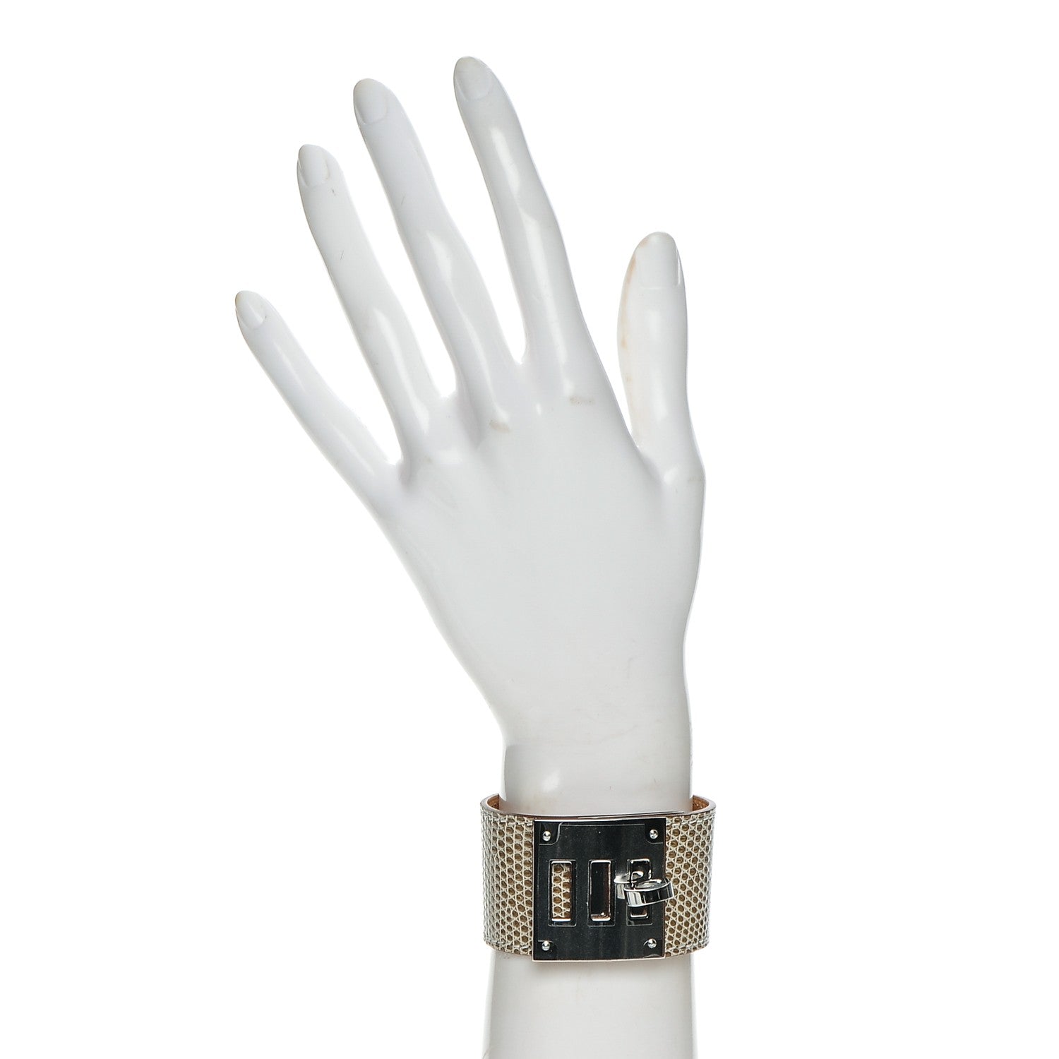 Hermes Lizard Kelly Dog Cuff S Ficelle 2 of 5