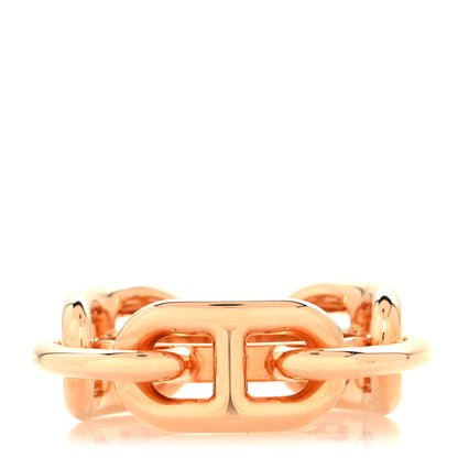 Hermes Plated Brass Regate Scarf Ring Plaqué Or Rose 1 of 4