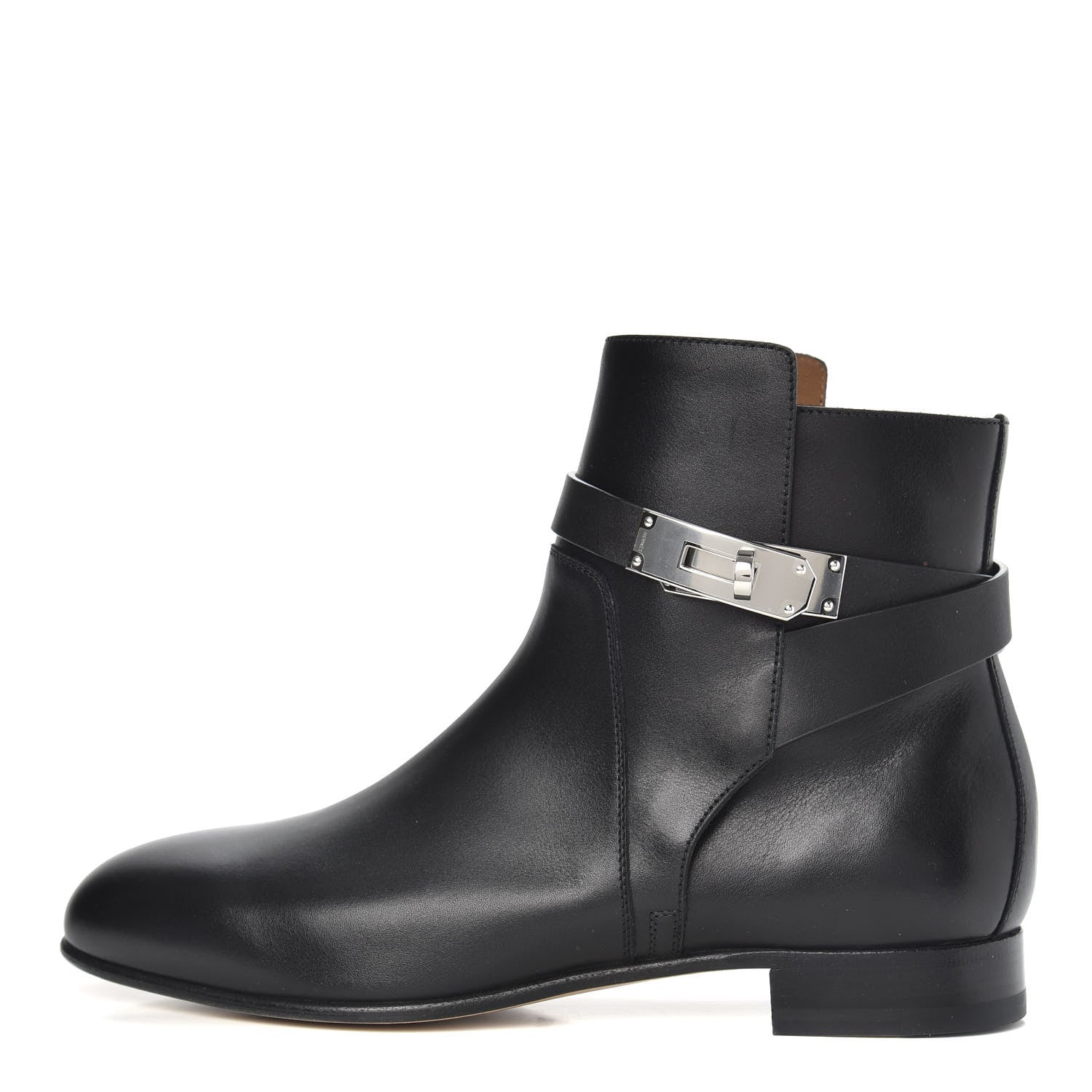 Hermes Calfskin Neo Low Boots 37 Black 1 of 8