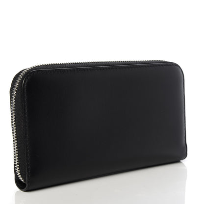 Burberry Smooth Calfskin Logo Print Zip Around Wallet Black 3 of 6