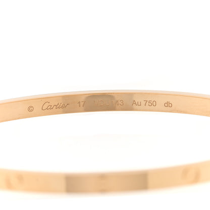 Cartier 18K Yellow Gold Small LOVE Bracelet 17 3 of 7