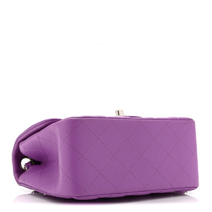 Chanel Lambskin Quilted Mini Square Flap Purple 4 of 10