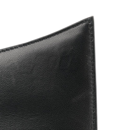 Balenciaga Shiny Calfskin Monochrome Crocodile Embossed Hourglass Chain Bag Black 11 of 12