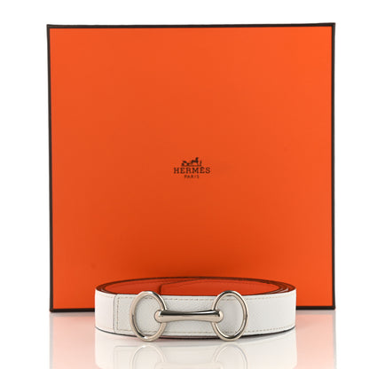 Hermes Swift Epsom 24mm Heritage Belt 85 Orange White 8 of 8