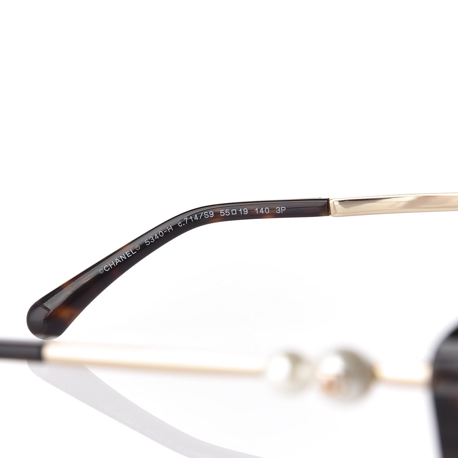 Chanel Cat Eye Pearl Sunglasses 5340-H Tortoise 5 of 7