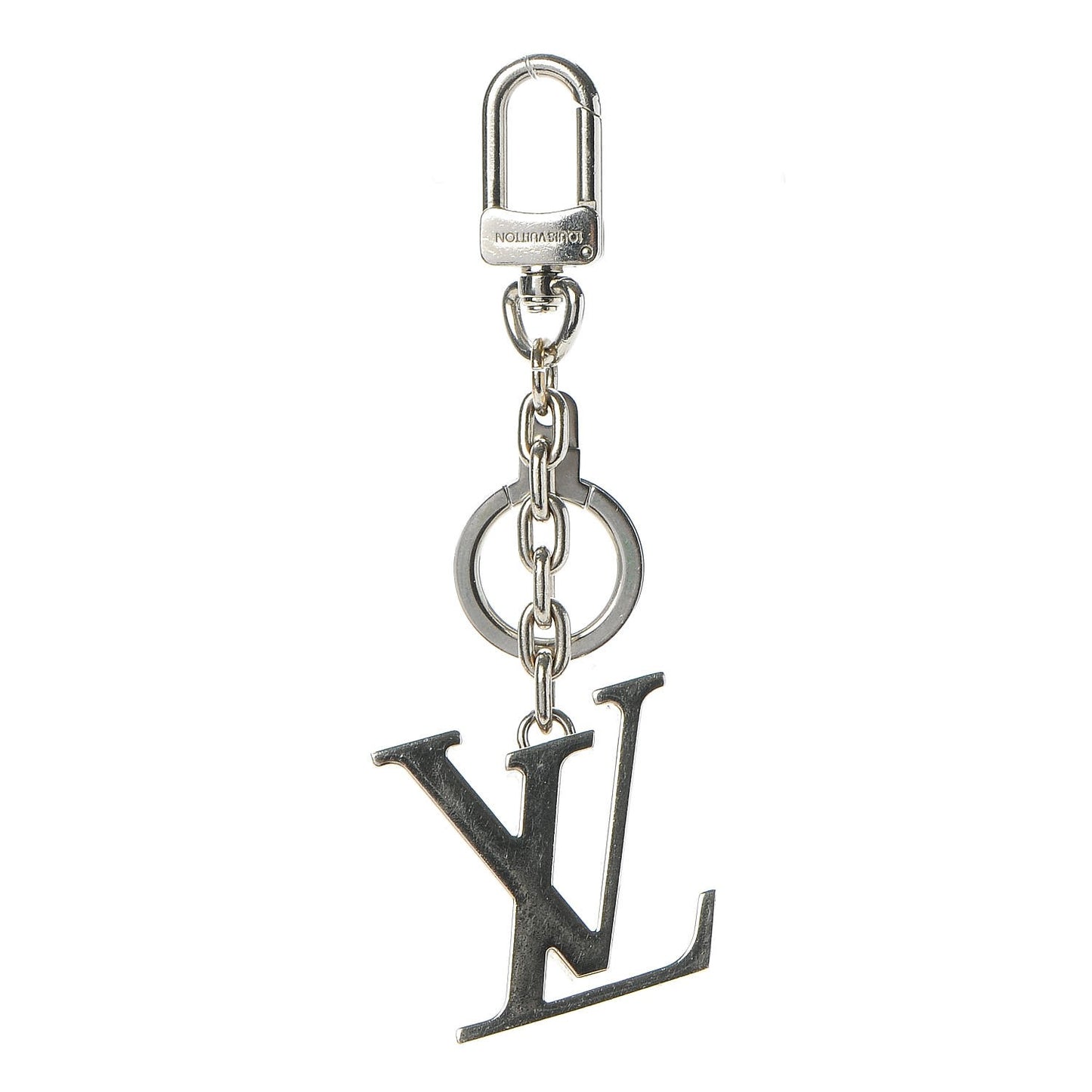 LV Initials Key Holder Silver