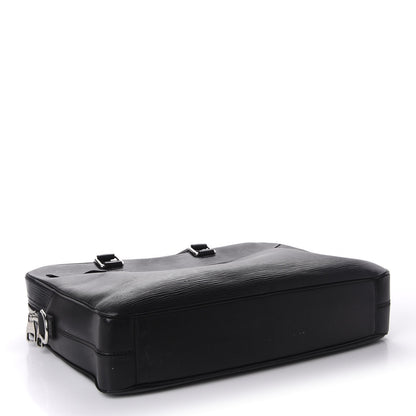 Louis Vuitton Epi Porte Document Business Briefcase Black 4 of 11