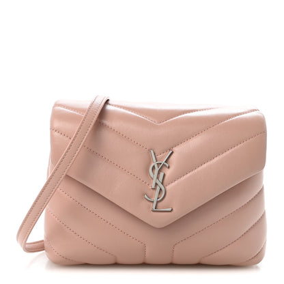 Saint Laurent Calfskin Y Quilted Monogram Toy Loulou Crossbody Bag Tender Pink 1 of 13