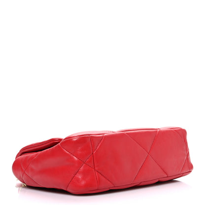 Chanel Lambskin Quilted Medium Chanel 19 Flap Red 4 of 10