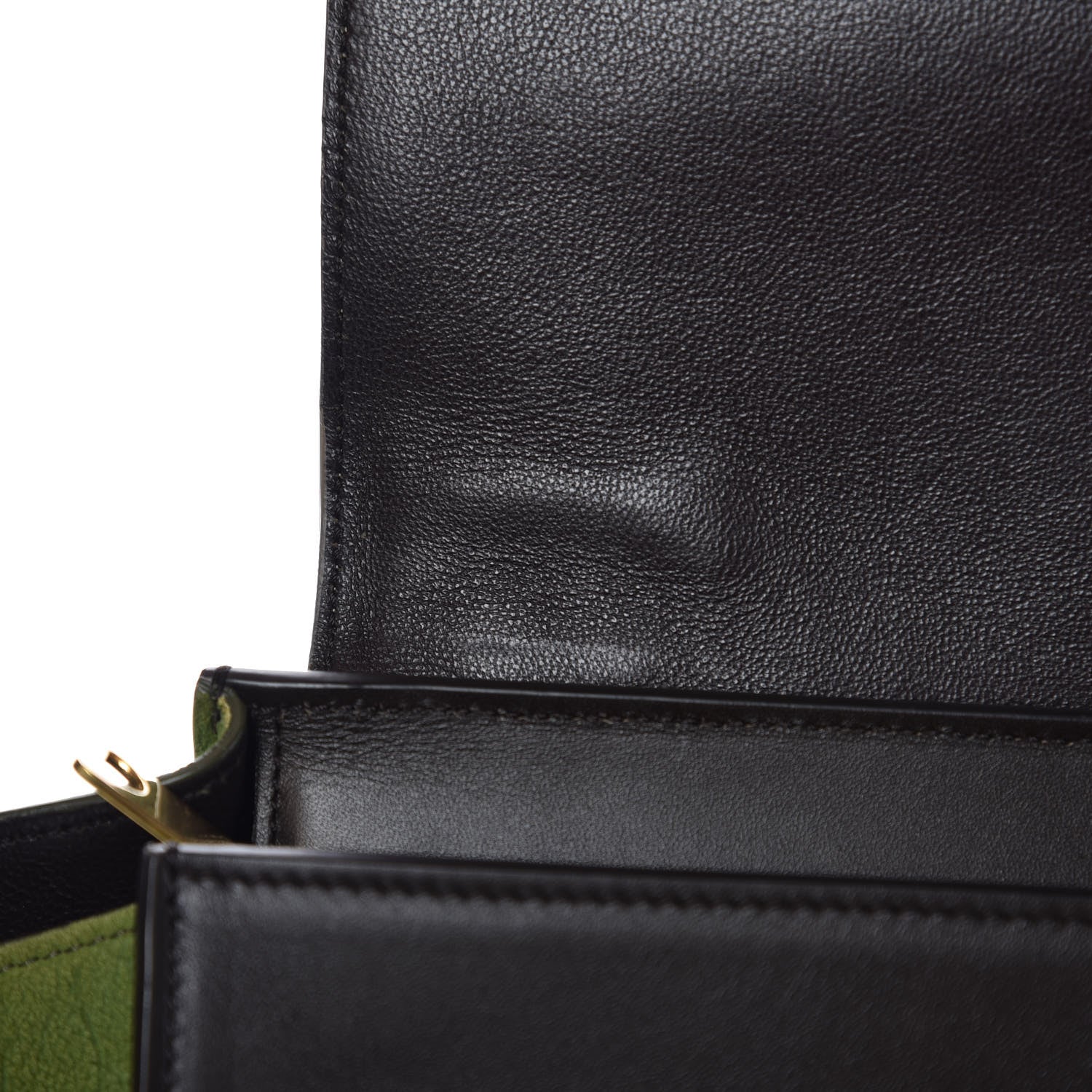 Celine Bullhide Calfskin Small Tri-Color Trapeze Almond 15 of 16