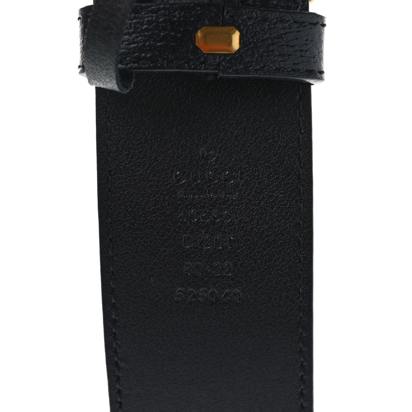Textured Dollar Calfskin Double G 40mm Belt 80 32 Black