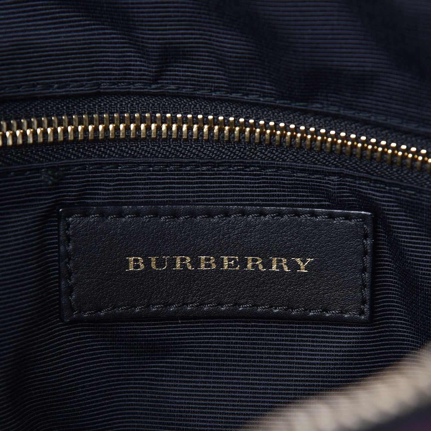 Heritage Grain Check Embossed Small Orchard Bowling Bag Dark Plum