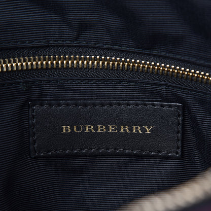 Burberry Heritage Grain Check Embossed Small Orchard Bowling Bag Dark Plum 6 of 11