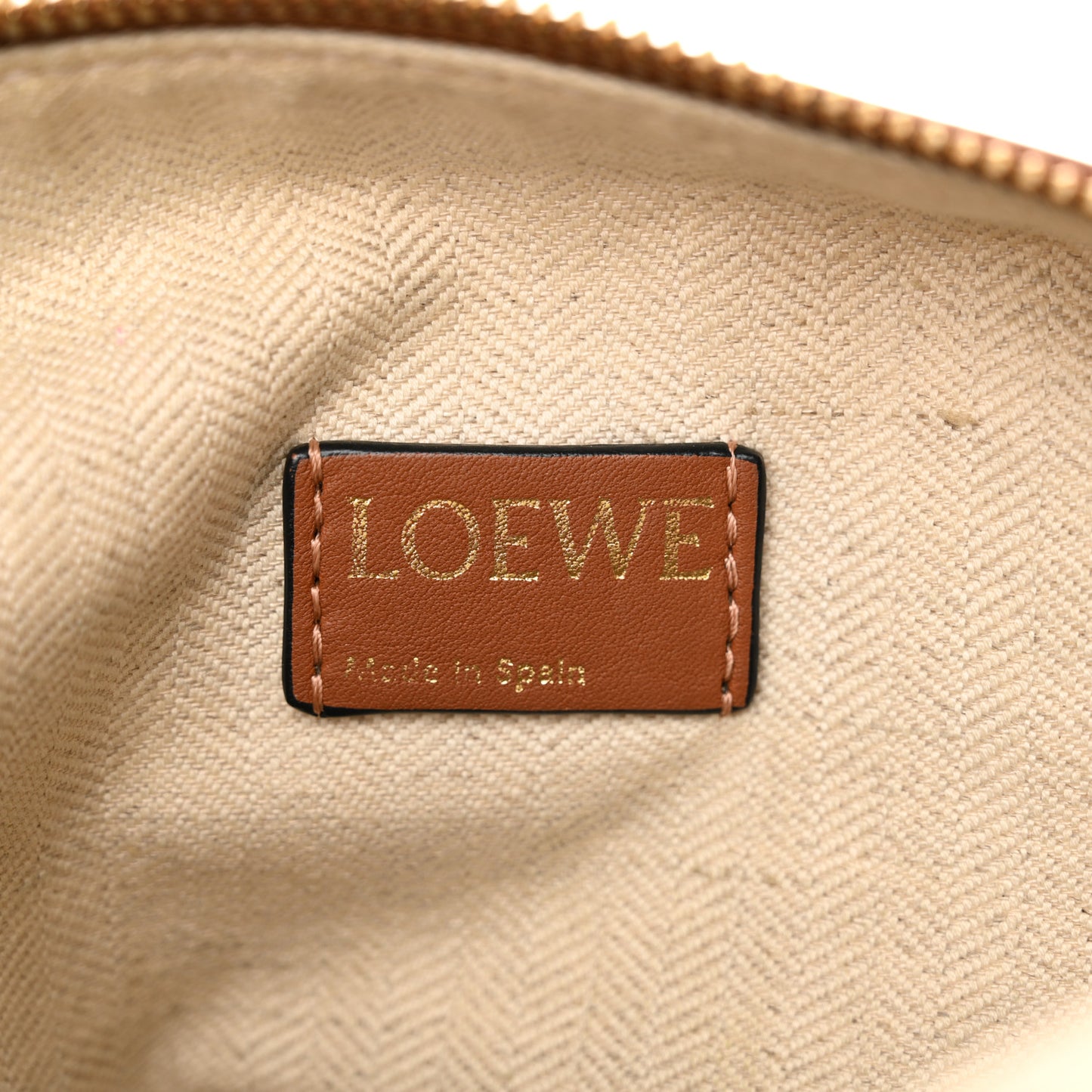 Jacquard Anagram Calfskin Small Cubi Bag Ecru Tan