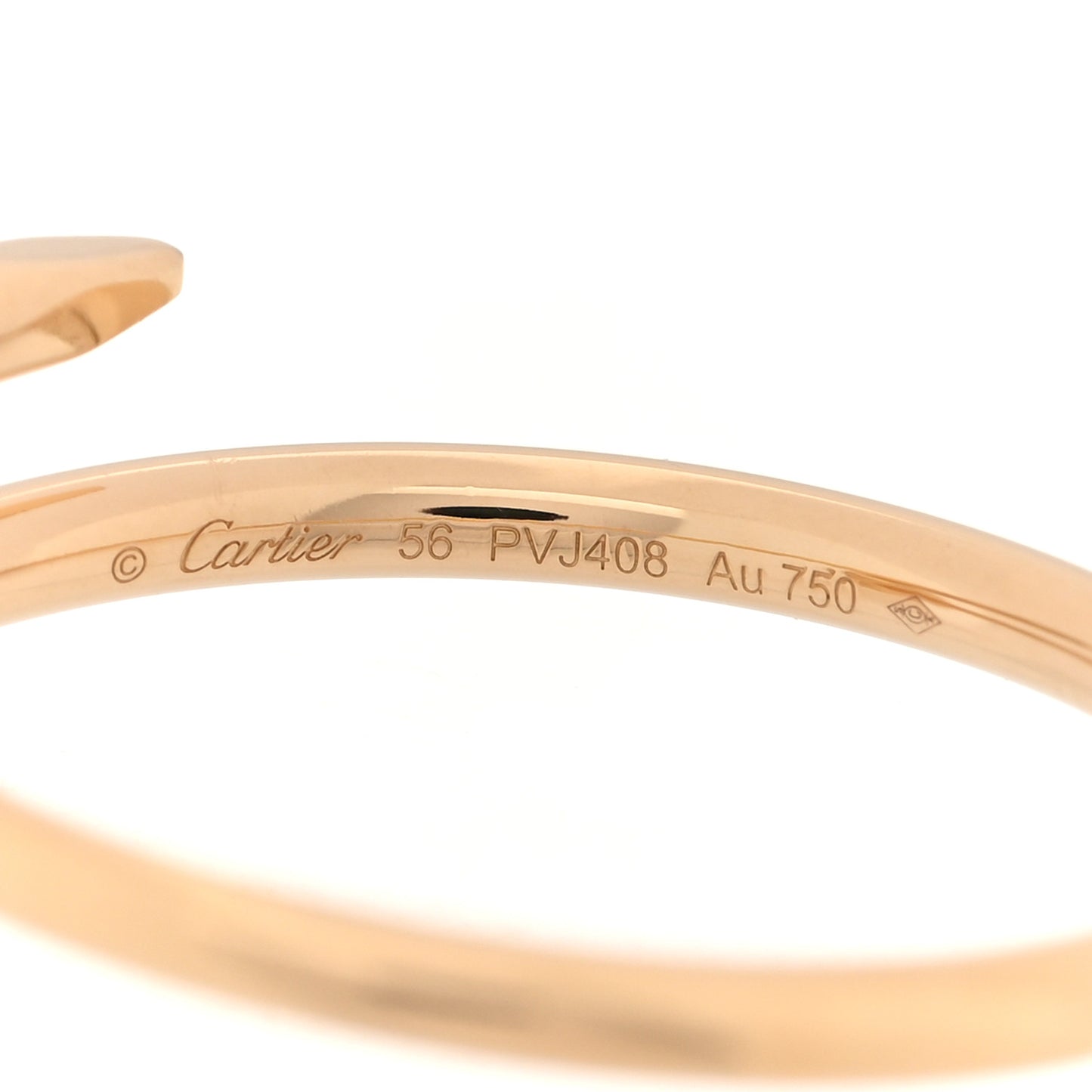 18K Yellow Gold Small Juste Un Clou Ring 56 7.5