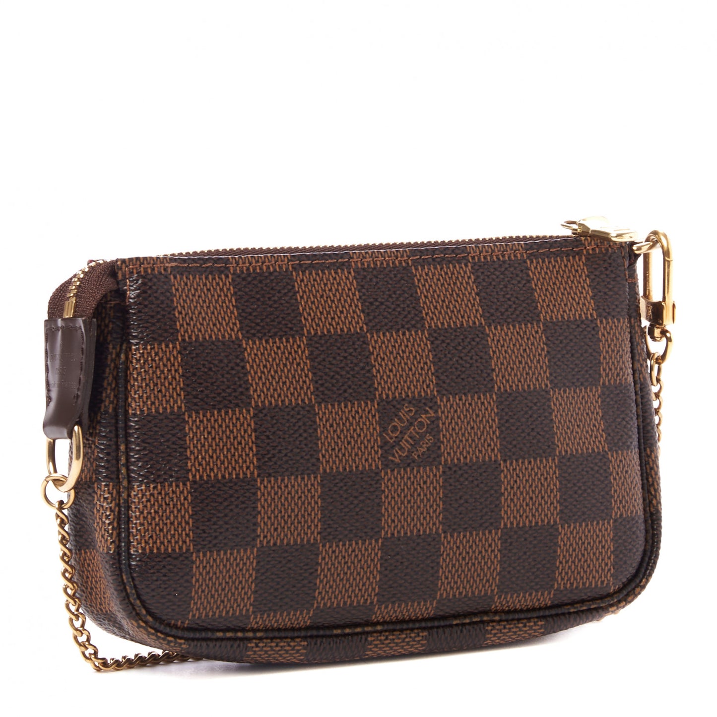 Damier Ebene Complice Trunks and Bags Mini Pochette Accessories Red