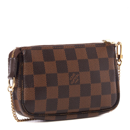 Louis Vuitton Damier Ebene Complice Trunks and Bags Mini Pochette Accessories Red 3 of 8