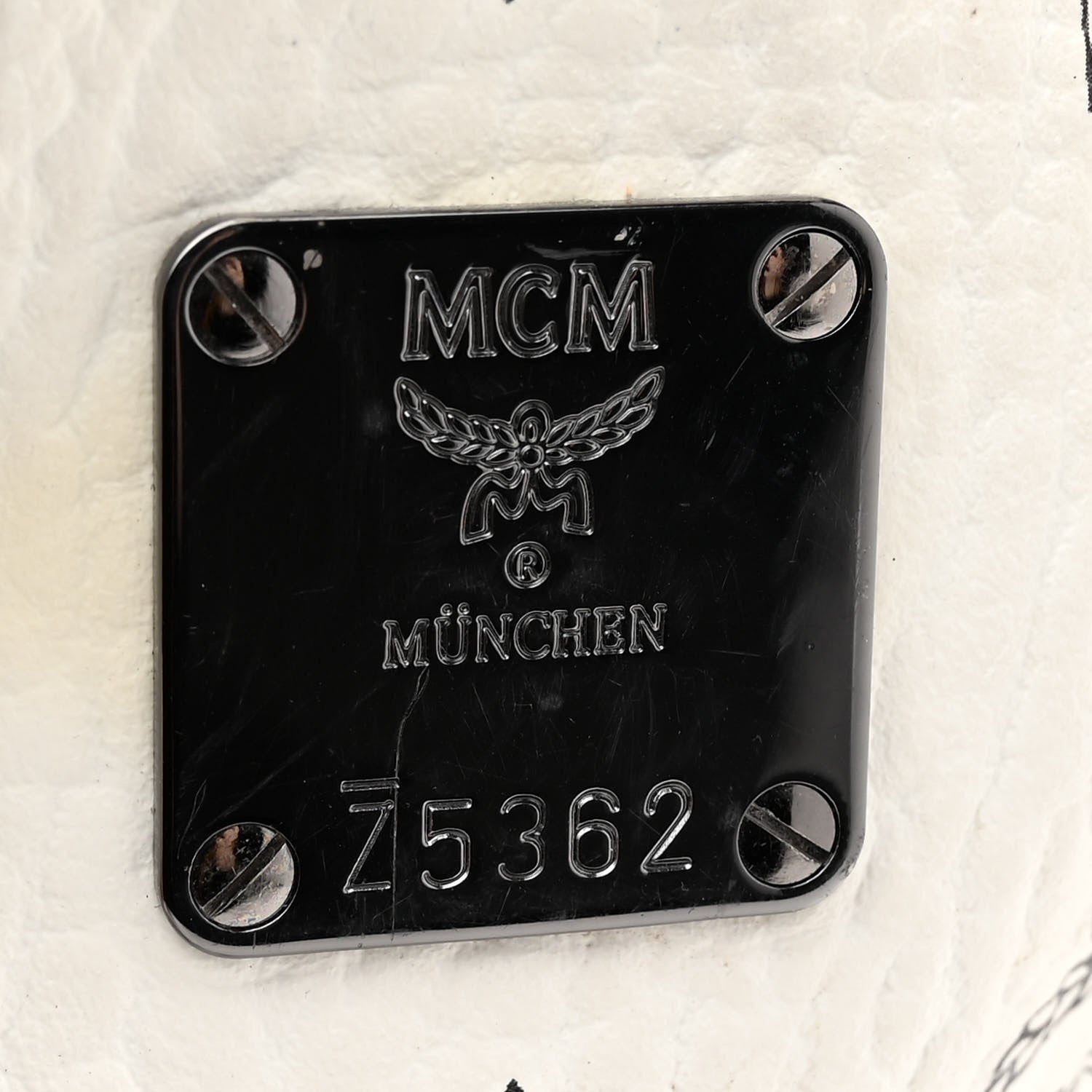 MCM Visetos Medium Side Studs Stark Backpack White 7 of 18