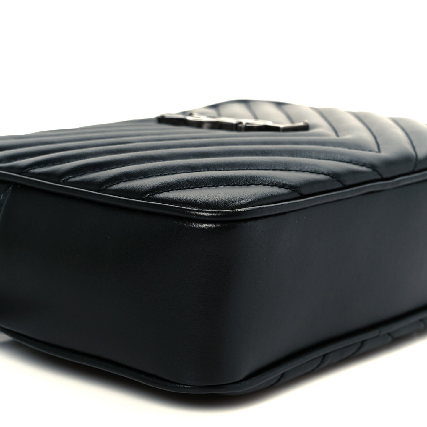 Calfskin Matelasse Monogram Lou Camera Bag Black