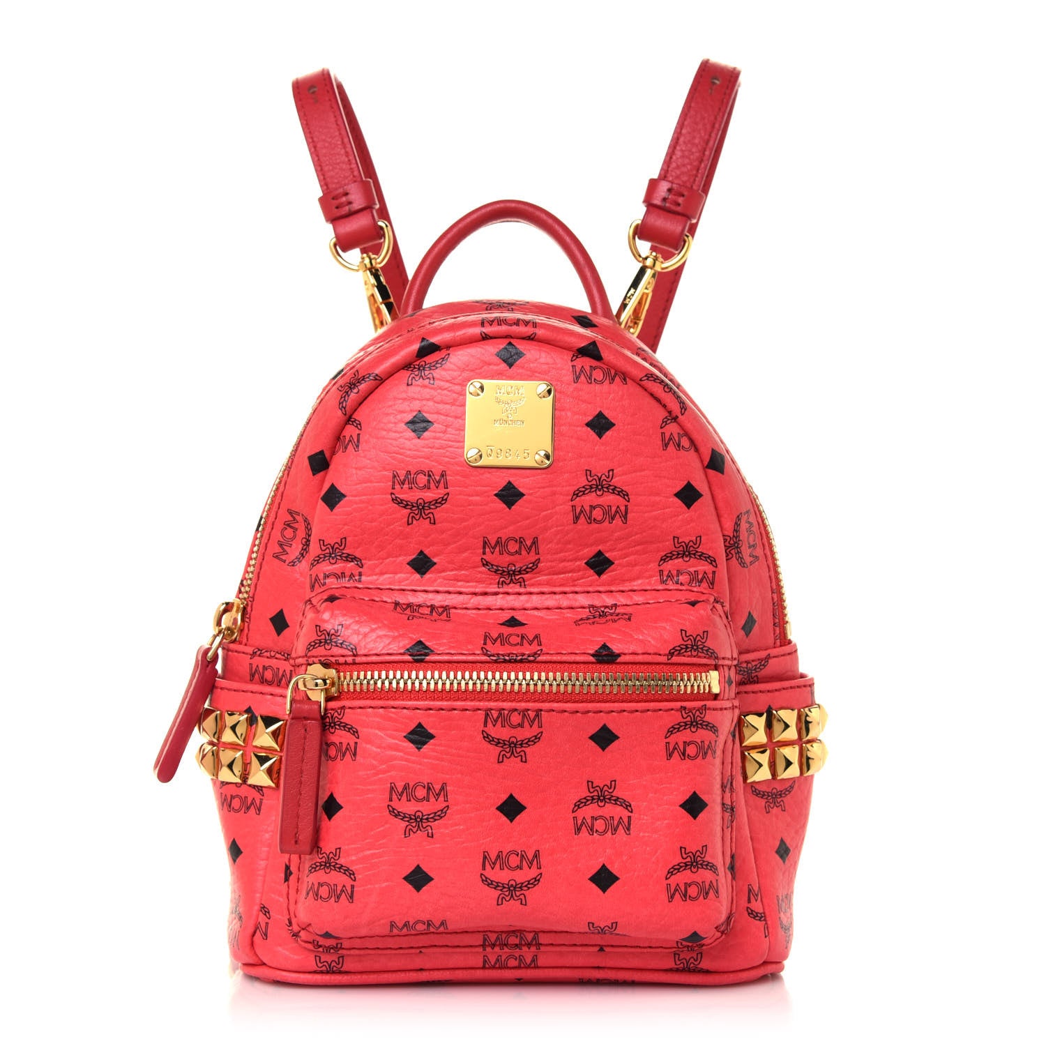 MCM Visetos Side Stud X-Mini Stark Bebe Boo Backpack 1 of 11