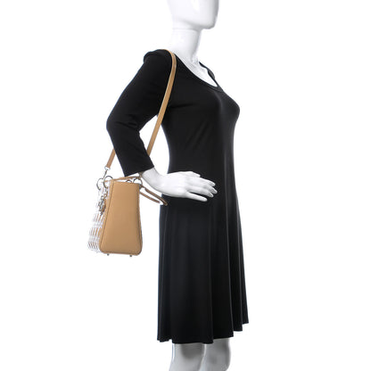 Christian Dior Patent Cannage Medium Lady Dior Beige 3 of 13