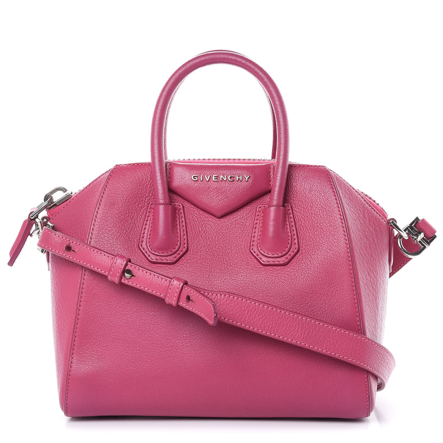 Givenchy Sugar Goatskin Mini Antigona Magenta 1 of 17