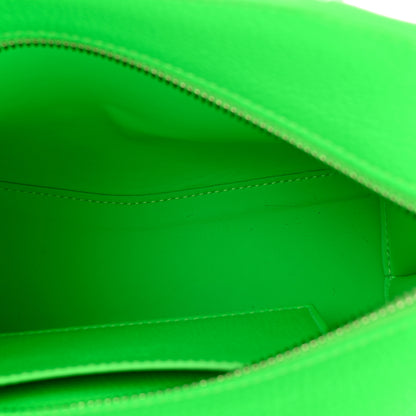 Balenciaga Grained Calfskin Neo Classic Silver Hardware Mini City Fluo Green 5 of 10