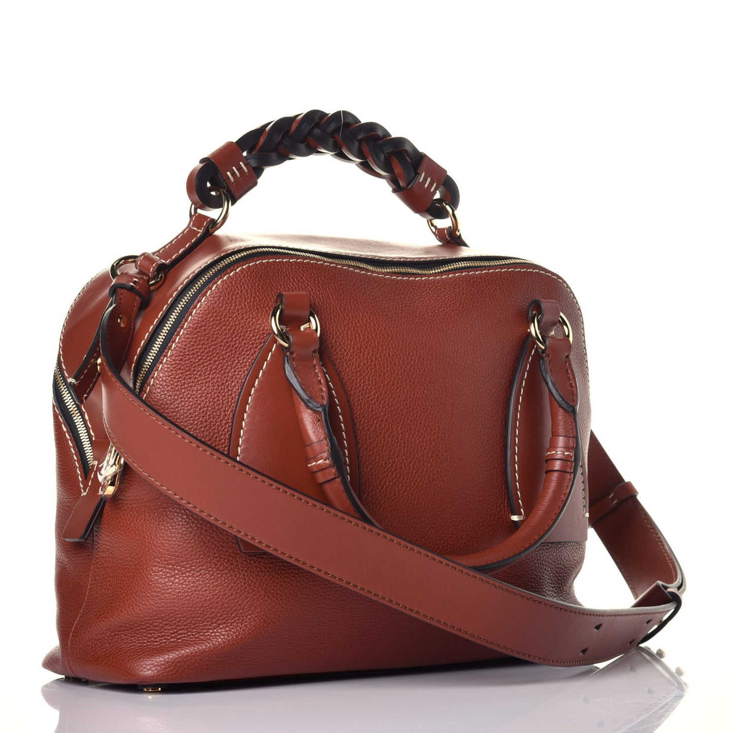 Calfskin Medium Daria Sepia Brown