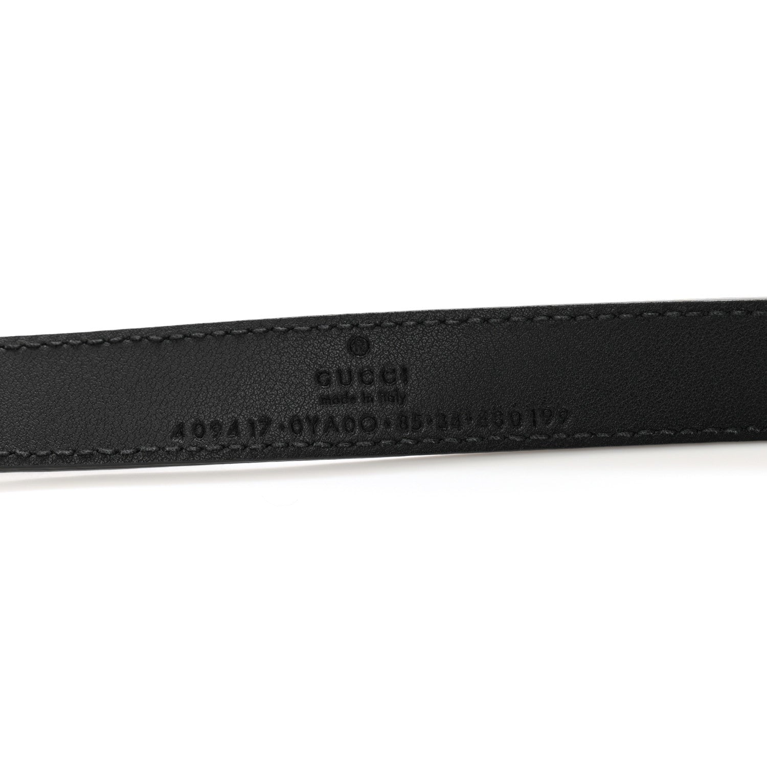 Gucci Calfskin Double G 20mm Belt 85 34 Black 5 of 7