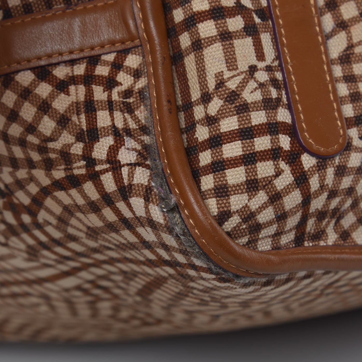 MCM Visetos Large Liz Reversible Shopper Tote Cognac 26 of 32