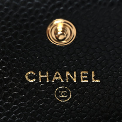 Chanel Caviar Quilted Flap Card Holder Black 6 of 10