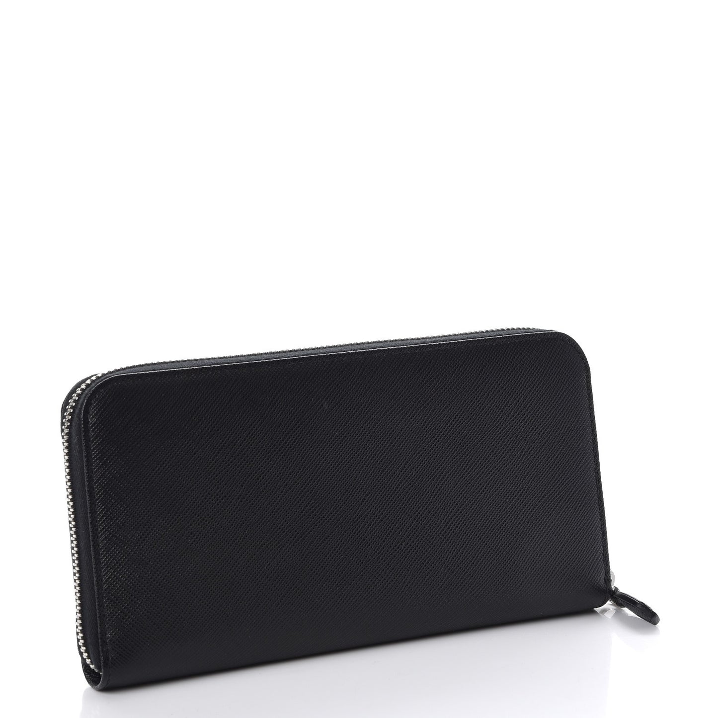 Saffiano Zip Around Wallet Nero Black