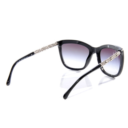 Chanel Bijoux Exclusive Sunglasses 5268 Black Silver 2 of 5