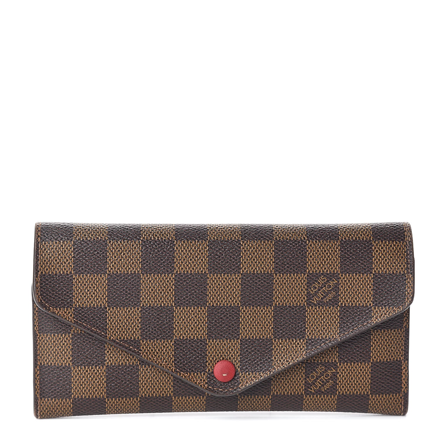 Louis Vuitton Damier Ebene Josephine Wallet Red 1 of 11