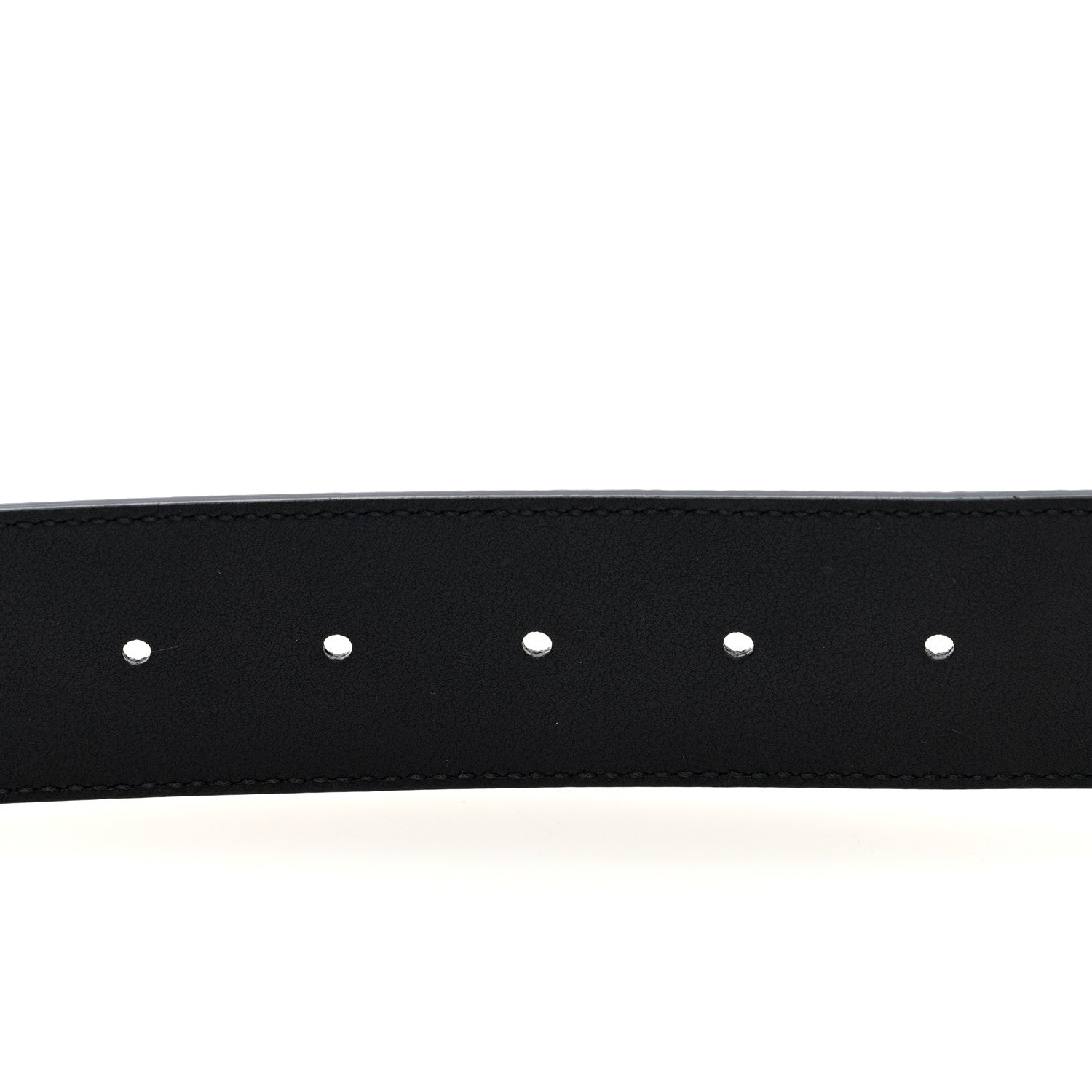 Gucci Textured Calfskin Double G 40mm Belt 80 32 Black 3 of 4
