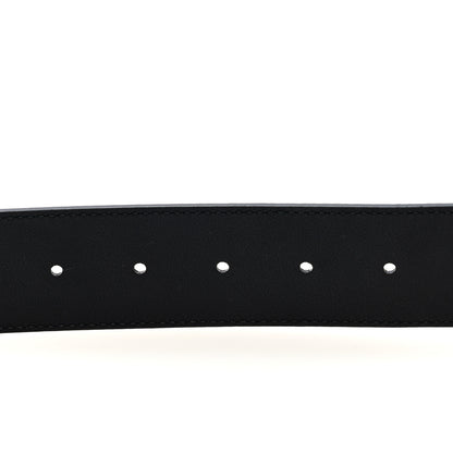 Gucci Textured Calfskin Double G 40mm Belt 80 32 Black 3 of 4