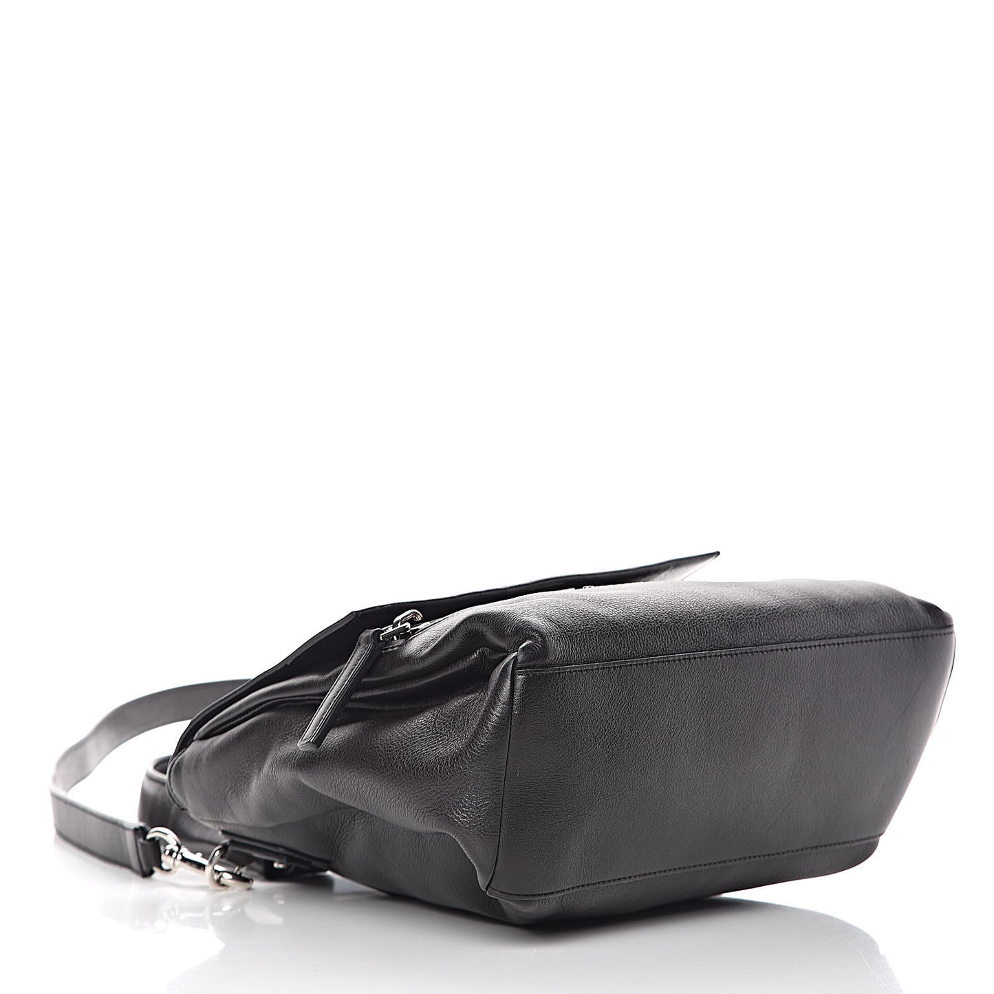 Calfskin Small Pandora Pure Flap Bag Black